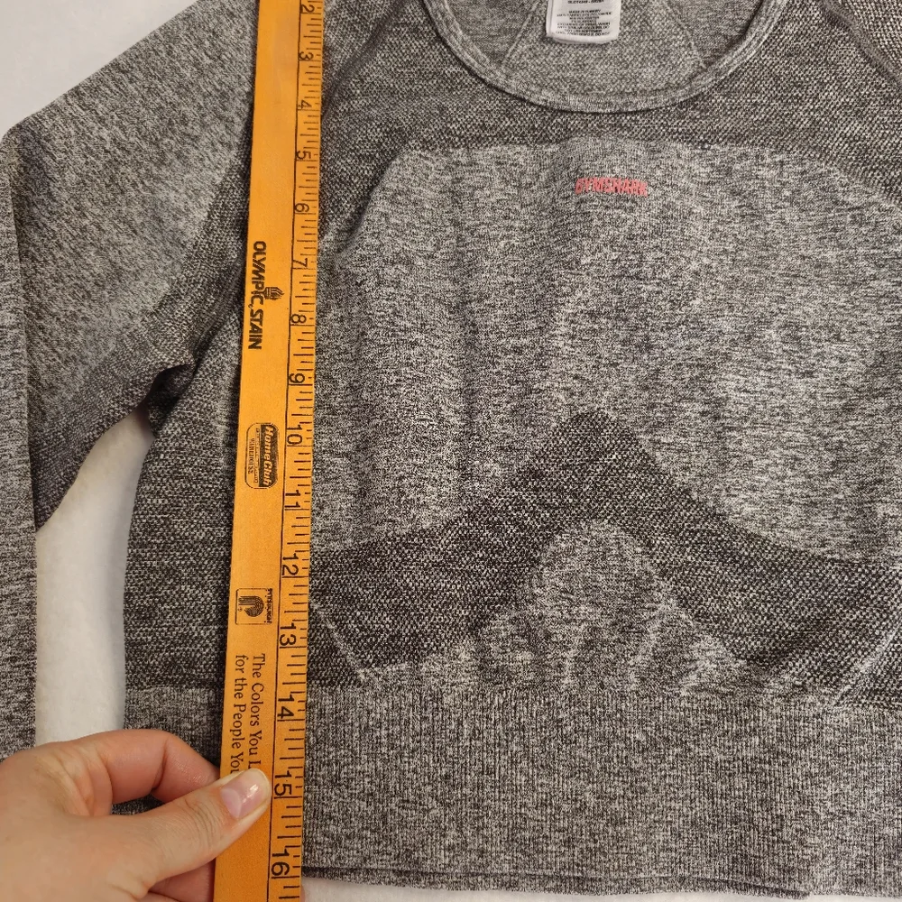 Gymshark Crop Top (grey & pink) XL - Picture 5 of 10